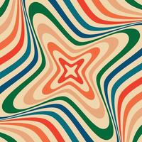 Psychedelic retro groove background vector