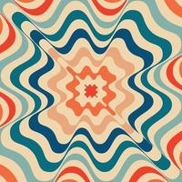 Psychedelic retro groove background vector