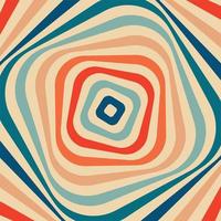 Psychedelic retro groove tunnel background vector