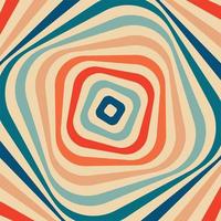 Psychedelic retro groove tunnel background vector