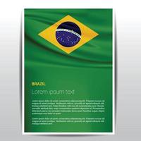 vector de tarjeta de diseño del día de la independencia de brasil