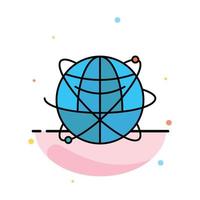 Globe Business Data Global Internet Resources World Abstract Flat Color Icon Template vector