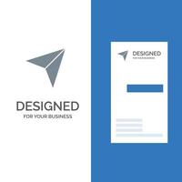 Arrow Pointer Up Next Grey Logo Design and Business Card Template vector