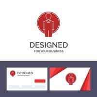Creative Business Card and Logo template User Id Login Image Vector Illustration