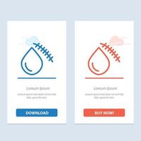 Bleeding Blood Cut Injury Wound  Blue and Red Download and Buy Now web Widget Card Template vector