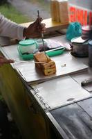 tostadas de pan indonesio, pan asado bandung foto