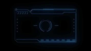 cadre hud technologie numérique lignes de plexus video