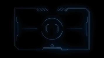 linhas de plexo de tecnologia digital de quadro hud video