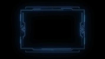 Hud Frame Digital Technology Plexus Lines video