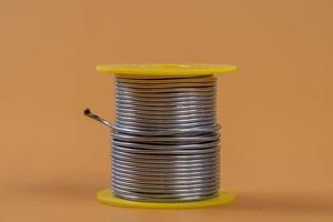 tin solder roller used in electronics photo