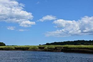 Waterway Along a Tidal Marsh on a Spring Day photo