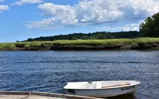 Row Boat in a Tidal River in New England photo