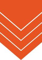Background with orange badge pattern arranged vertically. Abstract editable geometry background vector