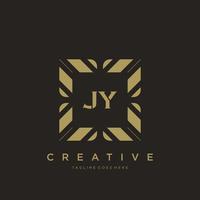 JY initial letter luxury ornament monogram logo template vector