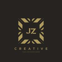 JZ initial letter luxury ornament monogram logo template vector