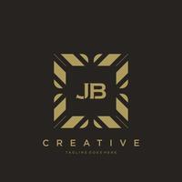 JB initial letter luxury ornament monogram logo template vector