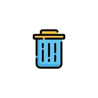 Delete icon design vector. Remove icon. Trash icon vector