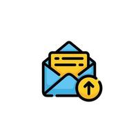 Send email icon. Send message icon vector