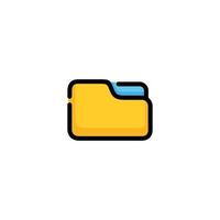 Folder icon vector. File icon vector