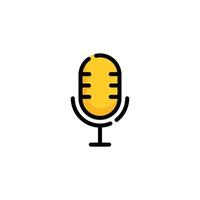 Microphone icon design vector illustration