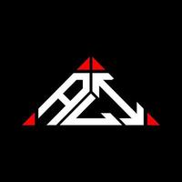 diseño creativo del logotipo de la letra ali con gráfico vectorial, logotipo simple y moderno de ali en forma de triángulo. vector
