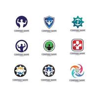 Human character logo sign vector