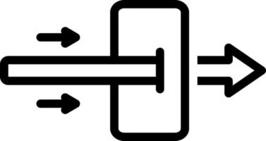 line icon for across vector