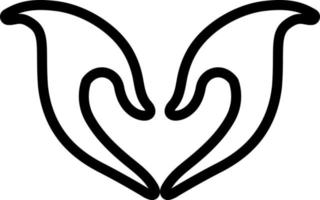 line icon for gesture vector