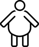 line icon for fat vector