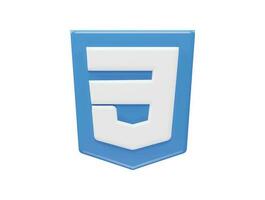 Html icon 3d rendering illustration vector