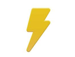 Electricity icon 3d vector