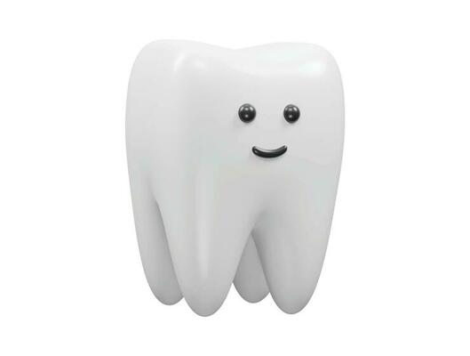 Teeth icon 3d render illustration