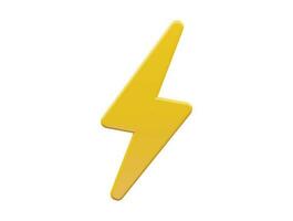 Electricity icon 3d vector