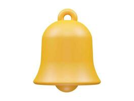 Bell icon 3d vector