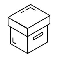 A well-designed line icon of bakery vector