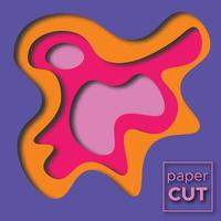 Abstract Background with Paper Cut shapes. Vector illustration.