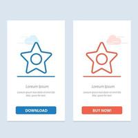 Star Media Studio  Blue and Red Download and Buy Now web Widget Card Template vector