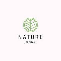 Nature logo vector design template