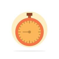 Stopwatch Clock Fast Quick Time Timer Watch Abstract Circle Background Flat color Icon vector