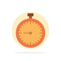 Stopwatch Clock Fast Quick Time Timer Watch Abstract Circle Background Flat color Icon vector