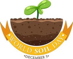 World Soil Day Banner Design vector