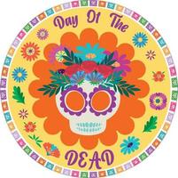 Day of the Dead banner design vector