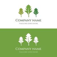 Autumn oak leaf logo and oak tree logo. With easy and simple editing of vector illustration.