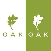 Autumn oak leaf logo and oak tree logo. With easy and simple editing of vector illustration.