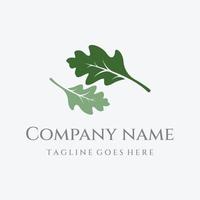 Autumn oak leaf logo and oak tree logo. With easy and simple editing of vector illustration.