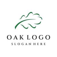 Autumn oak leaf logo and oak tree logo. With easy and simple editing of vector illustration.