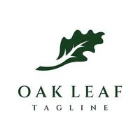 Autumn oak leaf logo and oak tree logo. With easy and simple editing of vector illustration.