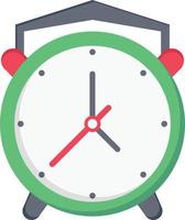 ilustración de vector de reloj en un fondo. símbolos de calidad premium. iconos vectoriales para concepto y diseño gráfico.