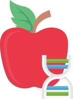 apple dna vector illustration on a background.Premium quality symbols.vector icons for concept and graphic design.