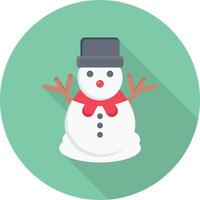 ilustración de vector de muñeco de nieve en un fondo. símbolos de calidad premium. iconos vectoriales para concepto y diseño gráfico.